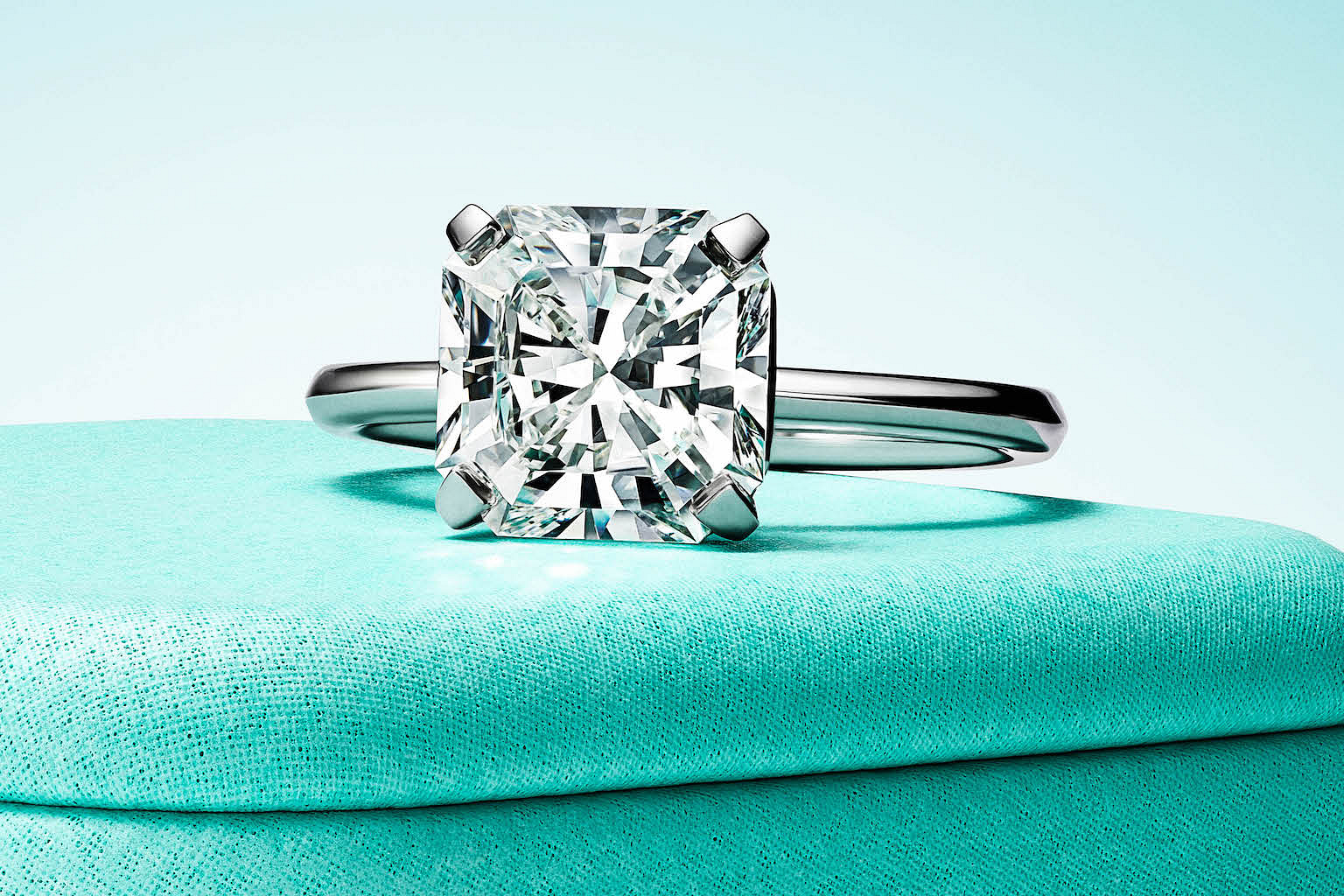 Tiffany square sale engagement ring